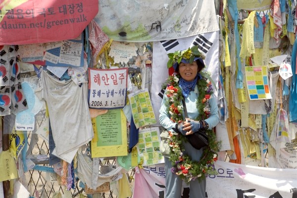 첫 해안일주를 마친 황안나 선생님
