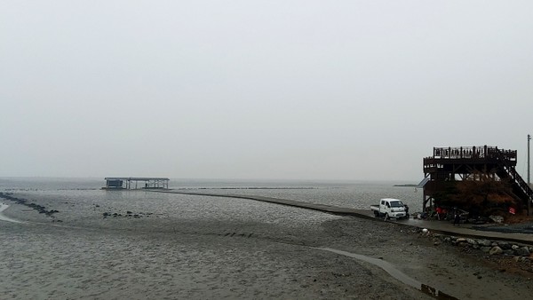 순천 와온해변의 풍경