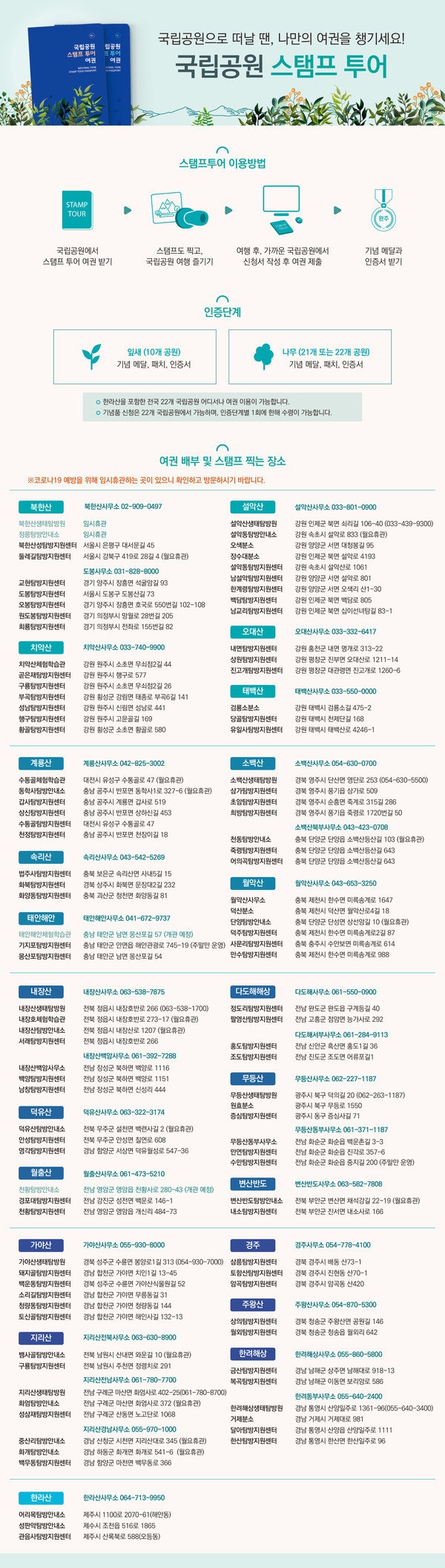 국립공원 스탬프 투어