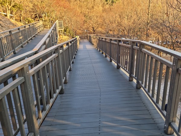 금천구, 금천체육공원 무장애 데크길. 금천구 제공