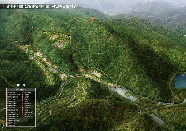 서산시, 생애주기별 산림휴양복지숲 조감도. 서산시 제공