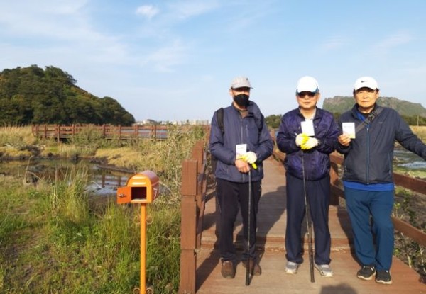 제주 서귀포시, 식산봉 공원길 스탬프 챌린지 걷기. 서귀포시 제공