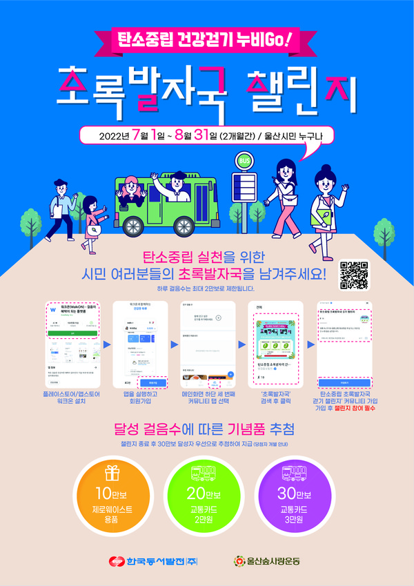 한국동서발전, 걷기 챌린지. 한국동서발전 제공